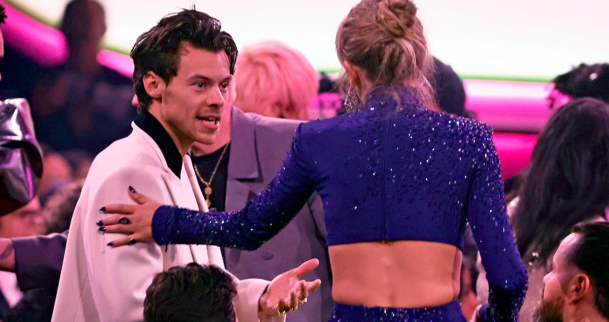 Taylor Swift and Harry Styles at the Grammy Awards in 2023