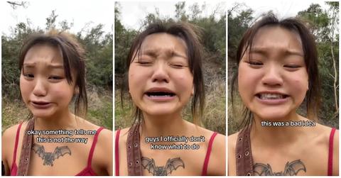 Woman goes viral for trying to walk four hours to work.