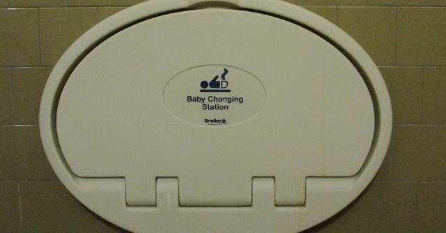 Dad "Protects" Baby Daughter by Taking Her Into the Women's Bathroom, Avoiding "Disgusting" Men's Bathroom