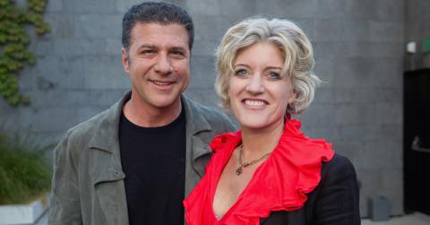 Chef Michael Chiarello and his wife Eileen Chiarello are waiting for a show to start at San Francisco Museum of Modern Art on May 30, 2013 in San Francisco, Calif.