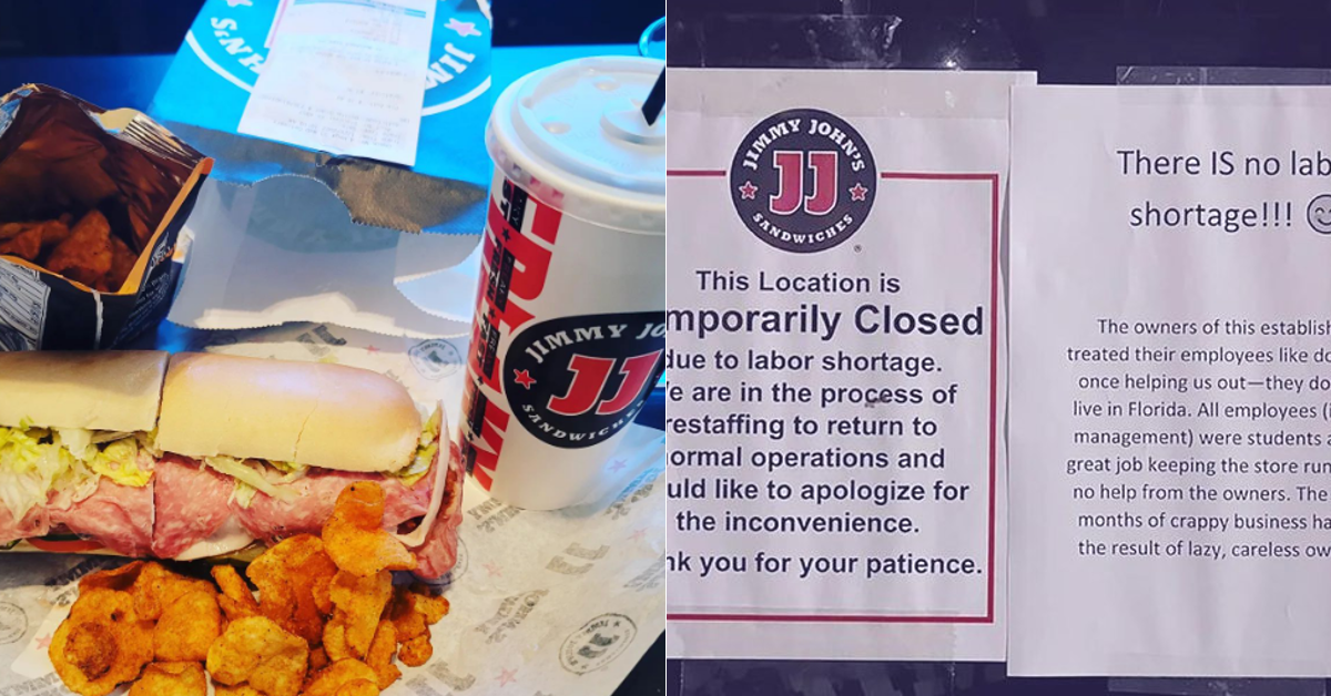 Jimmy John's Employee Letter