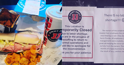 Jimmy John's Employee Letter