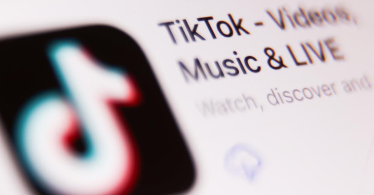 TikTok on a phone