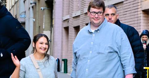 Gypsy Rose Blanchard and Ryan Scott Anderson are seen in midtown on January 05, 2024 in New York City. (Photo by Raymond Hall/GC Images)