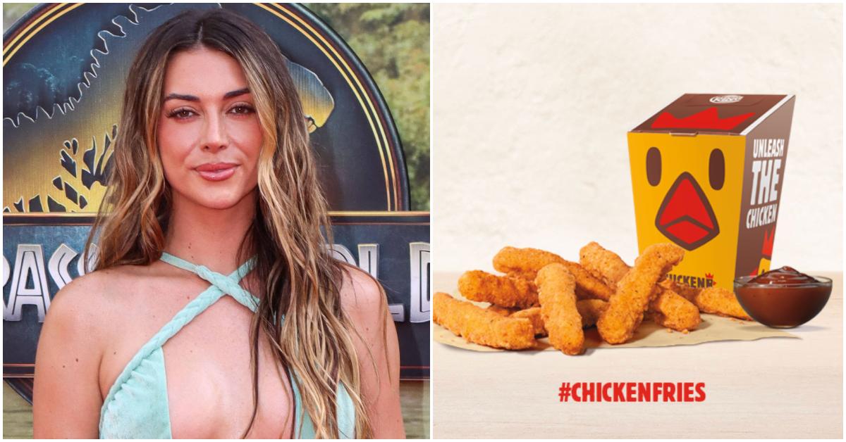 Brianna Chickenfry and some Burger King chicken fries.