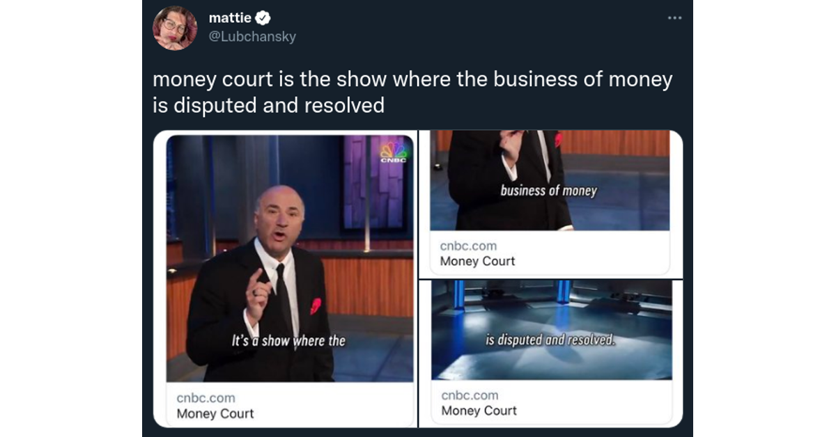 Money Court tweet