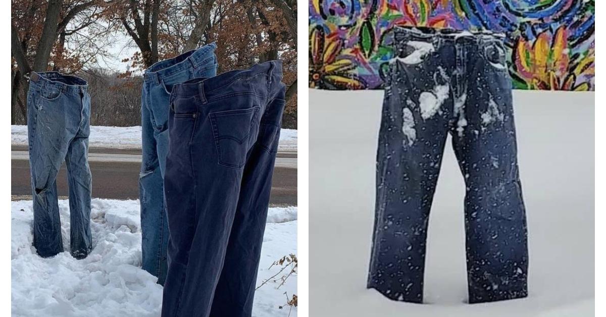 People are freezing their jeans to remove stains! Leading jeans