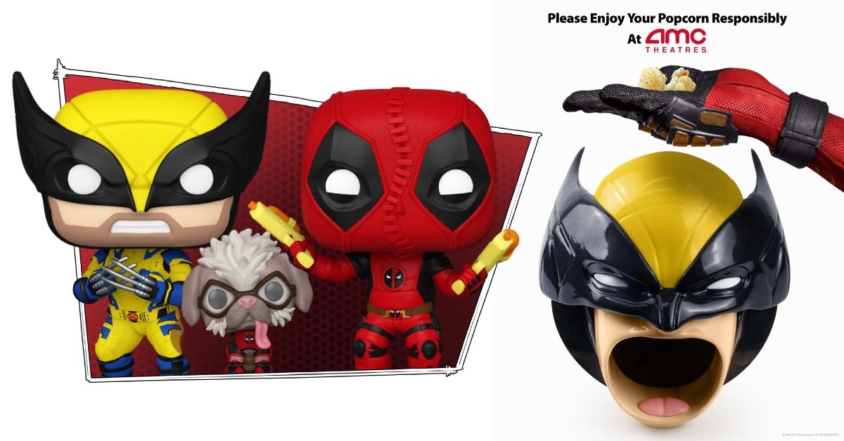 Wolverine and Deadpool popcorn buckets from AMC