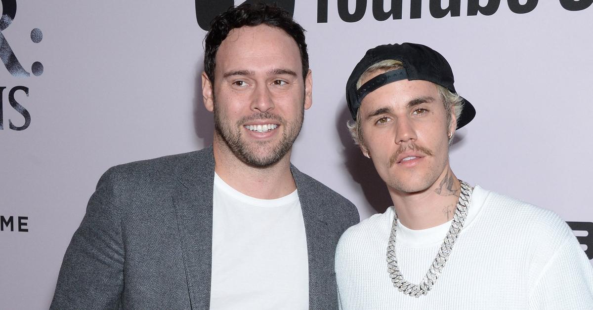 Scooter Braun and Justin Bieber in January 2020