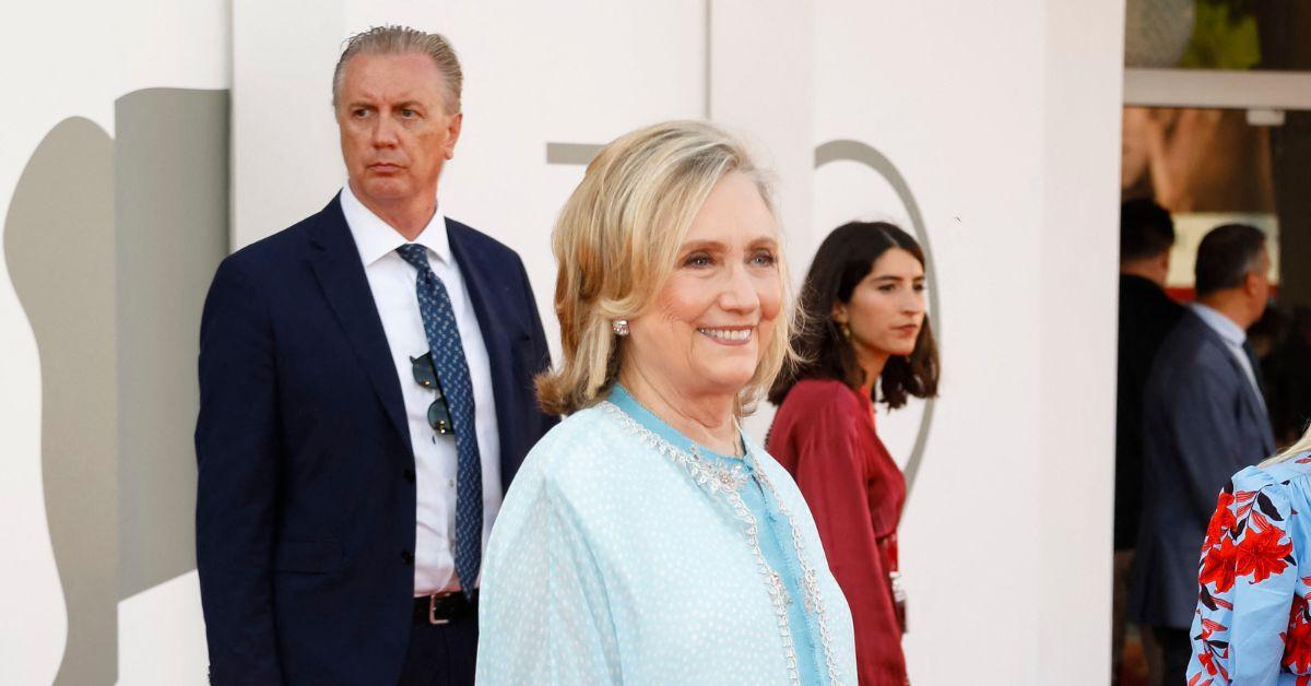 Hillary Clinton at the 2022 Venice International Film Festival. 