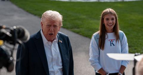 Donald Trump with Kai Trump