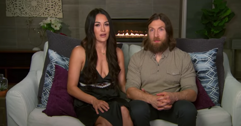 Brie and Bryan taping 'Total Bellas'