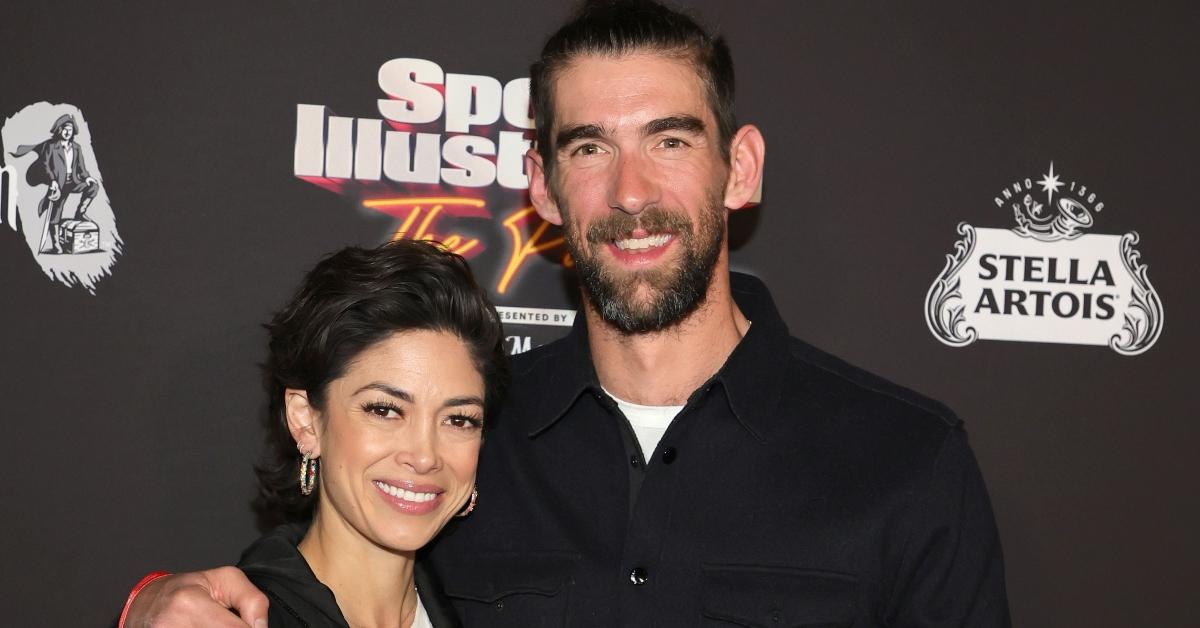 Nicole Johnson and Michael Phelps attend the 2023 Sports Illustrated Super Bowl Party at Talking Stick Resort on February 11, 2023 in Scottsdale, Arizona. (Photo by Ethan Miller/Getty Images)