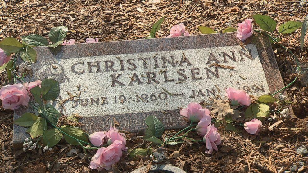 Christina Karlsen's grave now