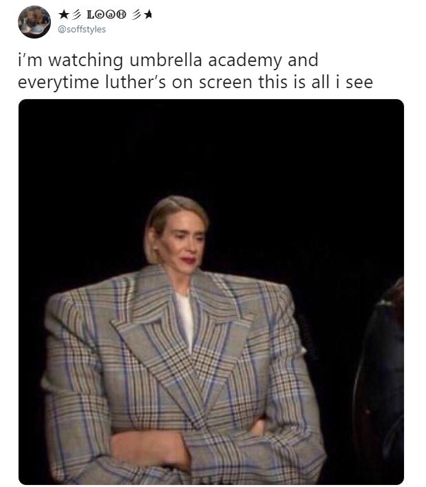 luther umbrella academy body meme