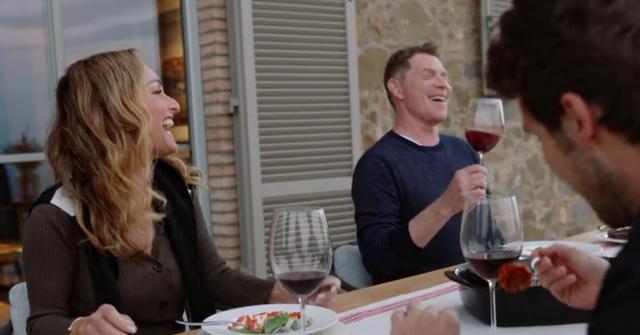 Bobby Flay, Giada De Laurentiis, and a friend