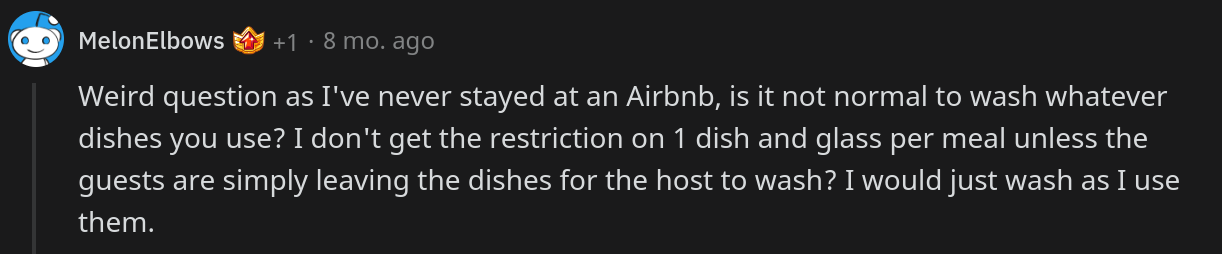 airbnb weird kitchen rules sheet