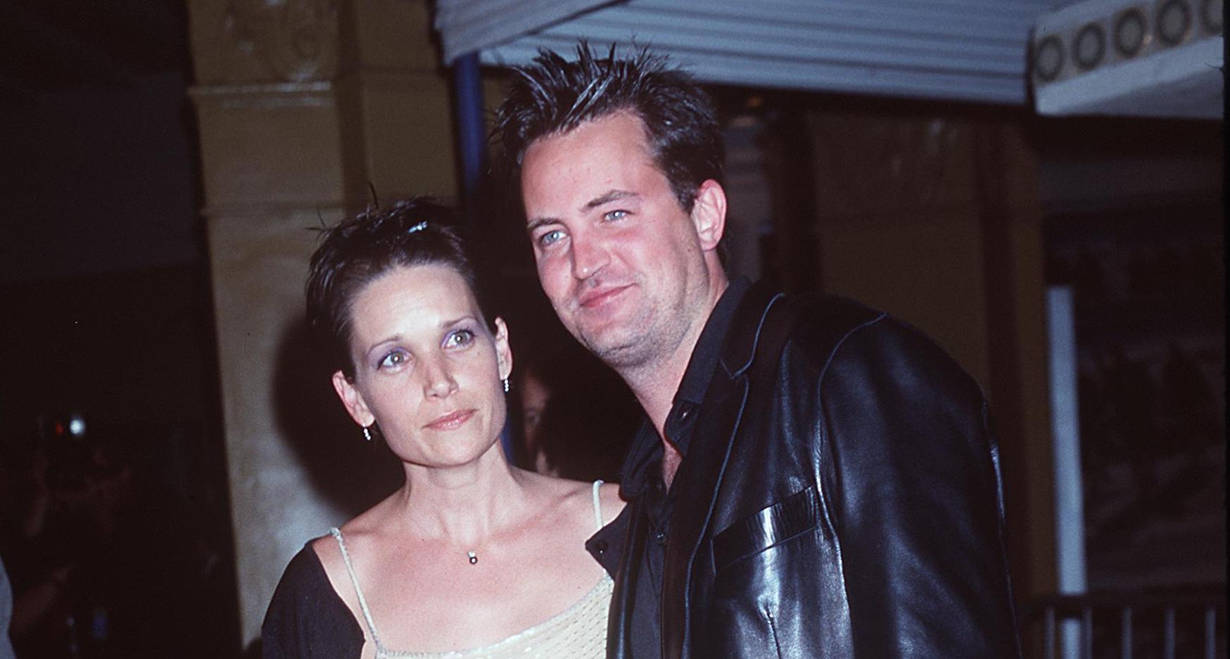 Matthew Perry and a date at a premiere in 1999