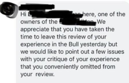 restaurant response choosing beggar