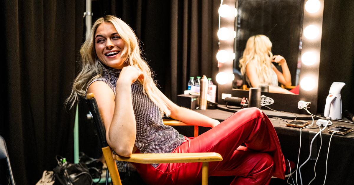 Alana Springsteen backstage for night 3 of the 50th CMA Fest at Nissan Stadium on June 10, 2023