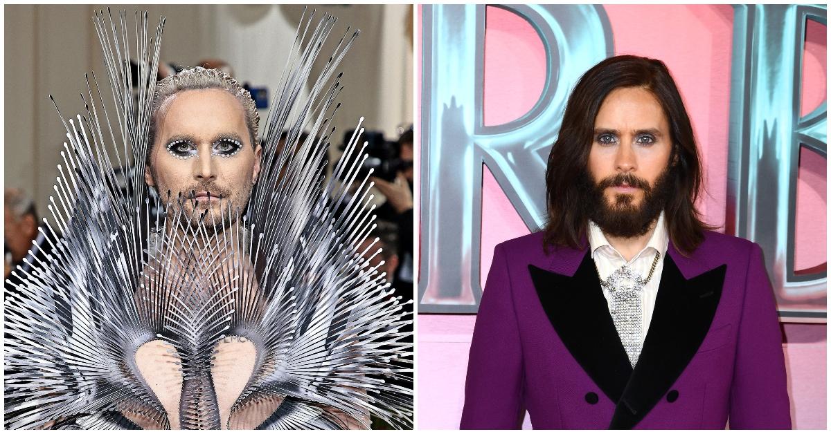 Fredrik Robertsson at the 2022 Met Gala; Jared Leto at a screening of 'Morbius'