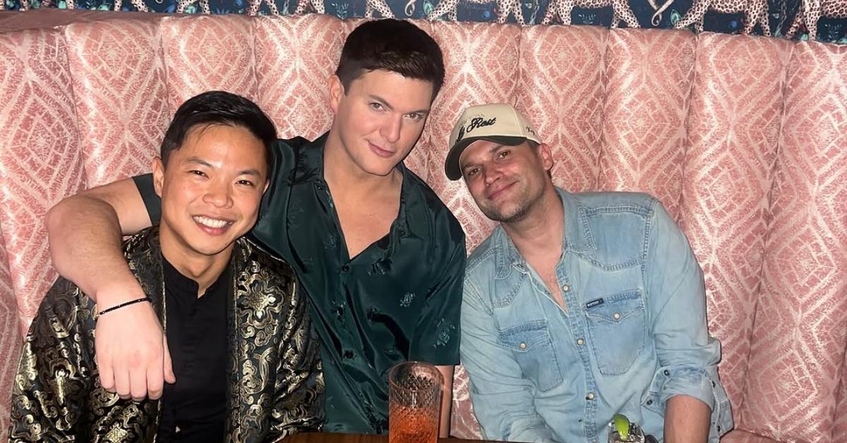 Zack Wickham, Tom Schwartz, and a friend at Schwartz & Sandy's