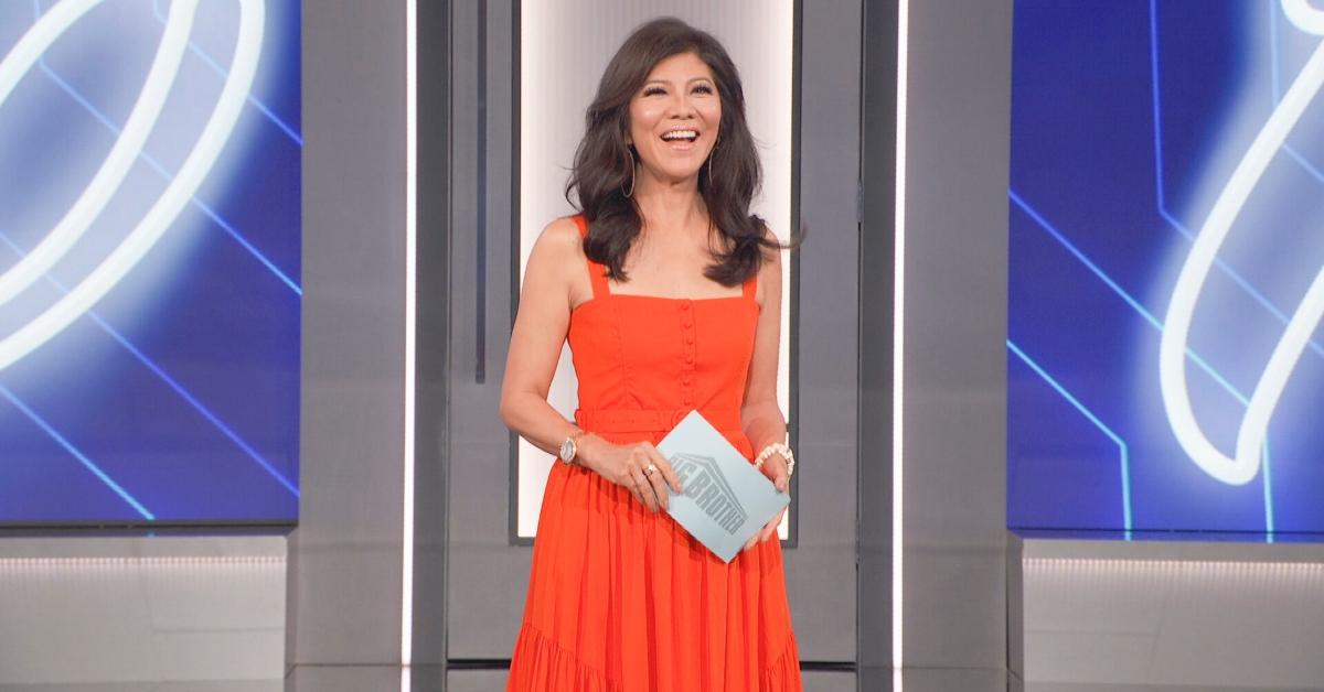 Julie Chen Moonves on the Big Brother stage