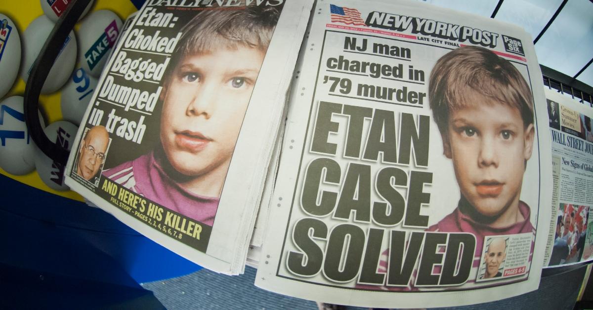 Newspaper claims Etan Patz's case has been solved.