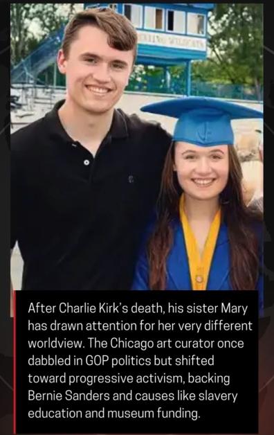 Charlie Kirk and his sister Mary