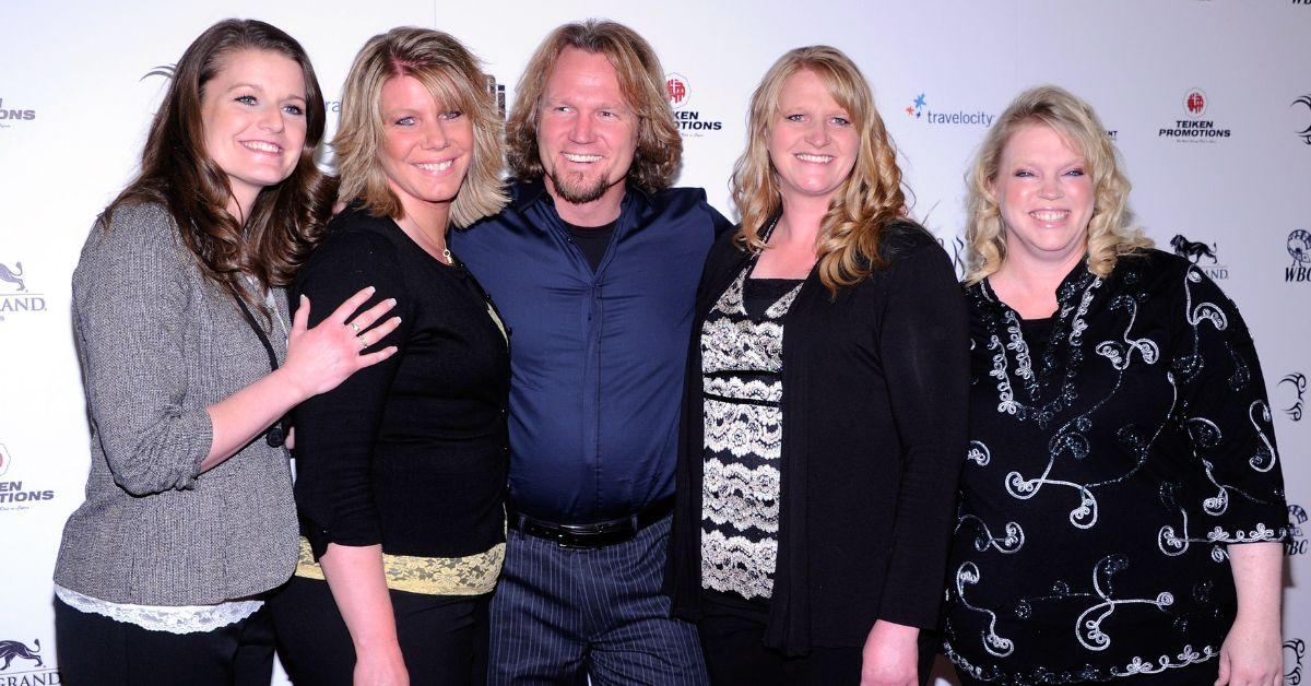 Robyn Brown, Meri Brown, Kody Brown, Christine Brown and Janelle Brown from "Sister Wives" arrive at the grand opening of Mike Tyson's one-man show