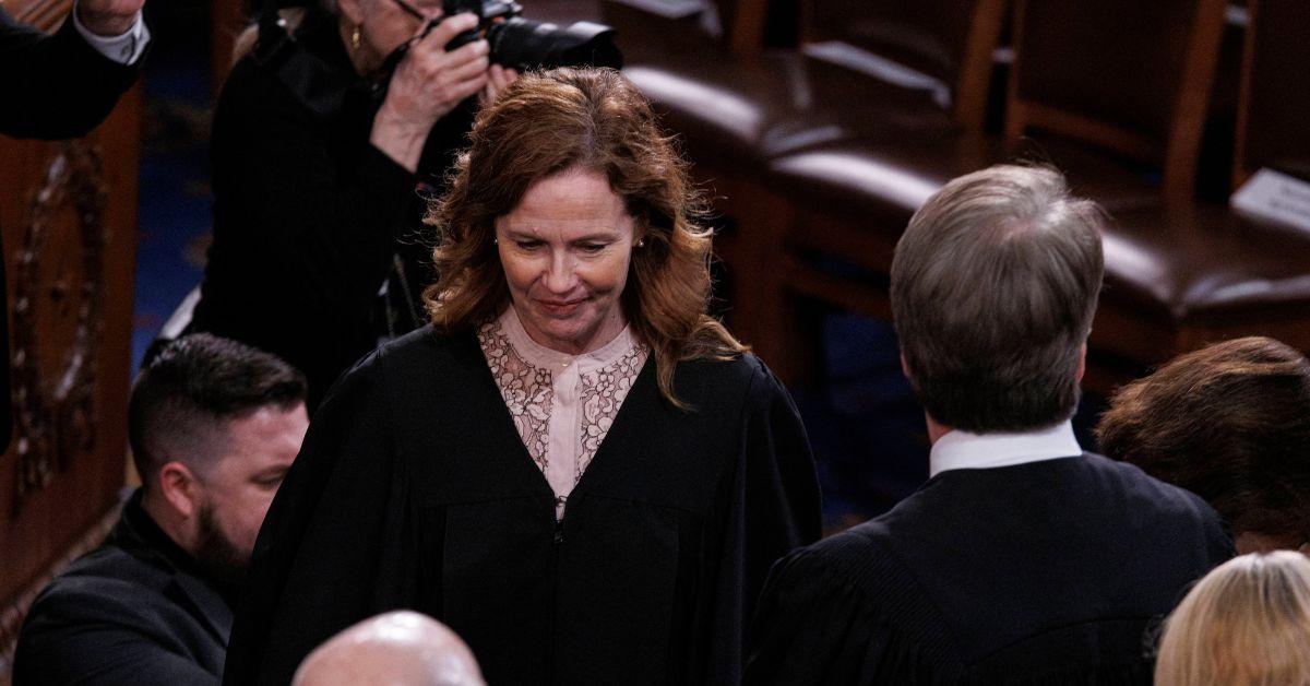 Amy Coney Barrett at Trump's address to Congress in 2025.