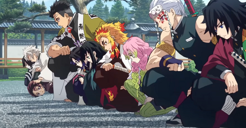 The Hashira and Tanjiro Kamado