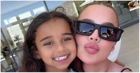 (l-r): Dream Kardashian and Khloé Kardashian