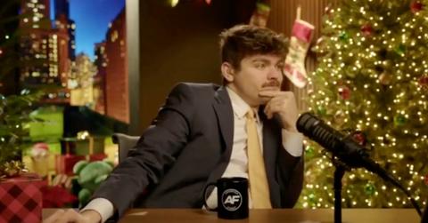 Nick Fuentes during a live stream