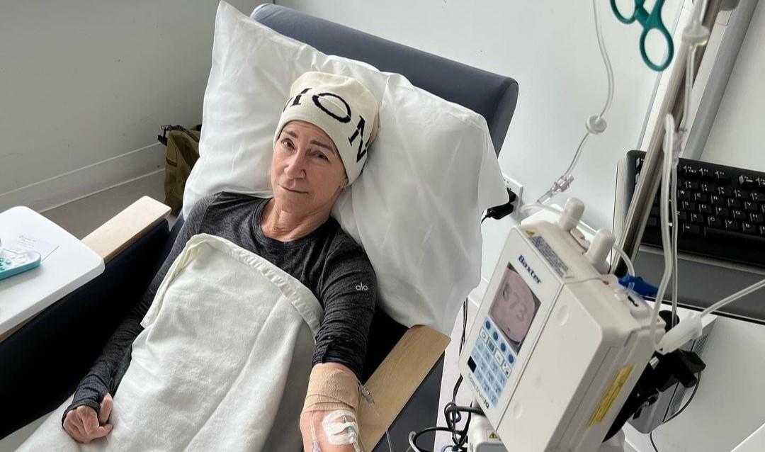 Chris Evert going through chemotherapy again