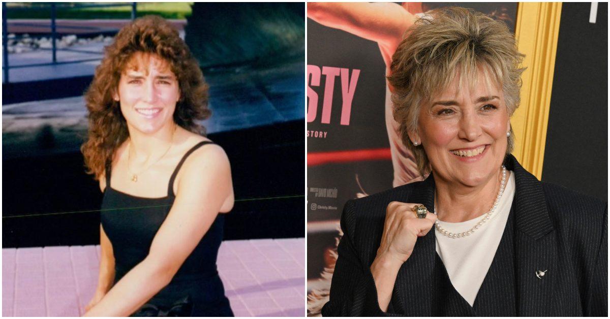 A comparison of Christy Martin then vs. now.