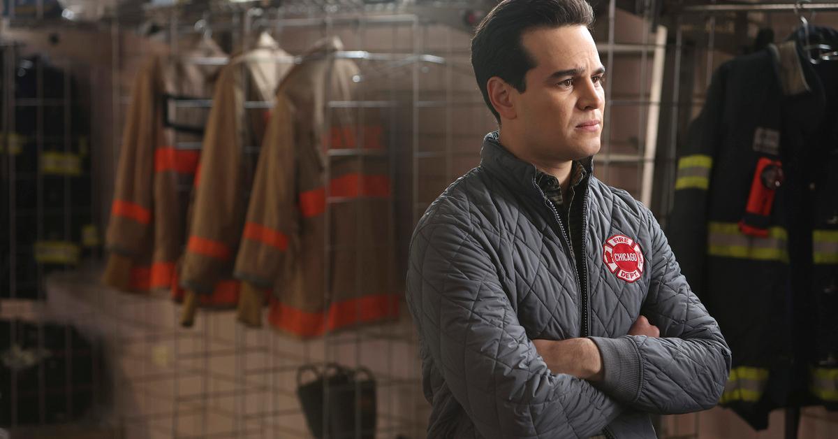 Alberto Rosende as Blake Gallo in "Chicago Fire" Season 10.