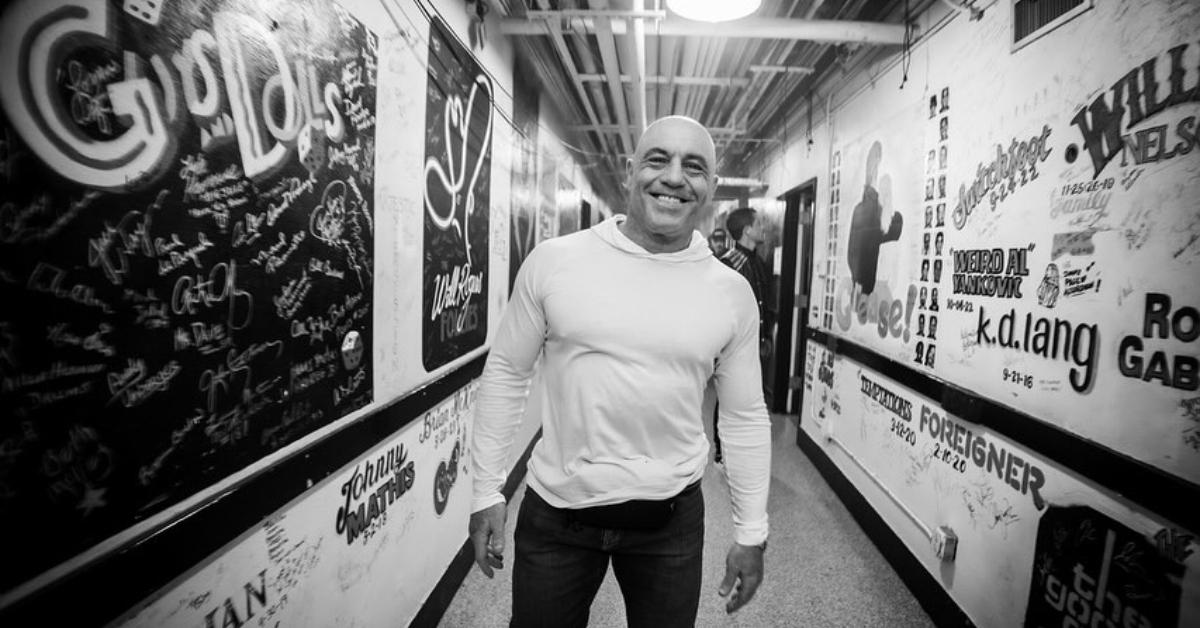 Joe Rogan backstage at his Netflix special