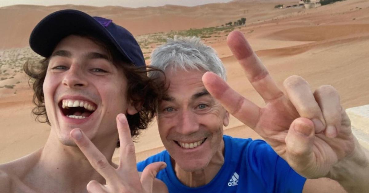 Timothée Chalamet and his dad Marc Chalamet