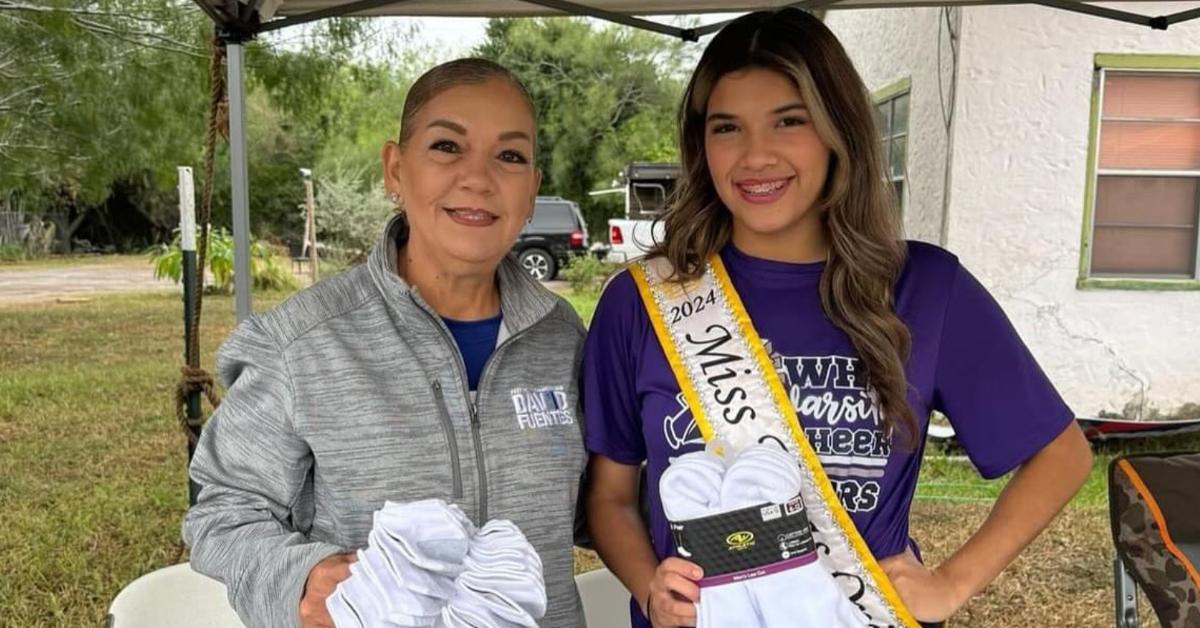 Larissa Rodriguez (R) participating in Socktober