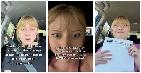 A waitress 'rage quit' her job due to stolen tips