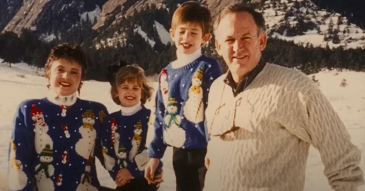 (L-R): Patsy Ramsey, JonBenét Ramsey, Burke Ramsey, and John Ramsey