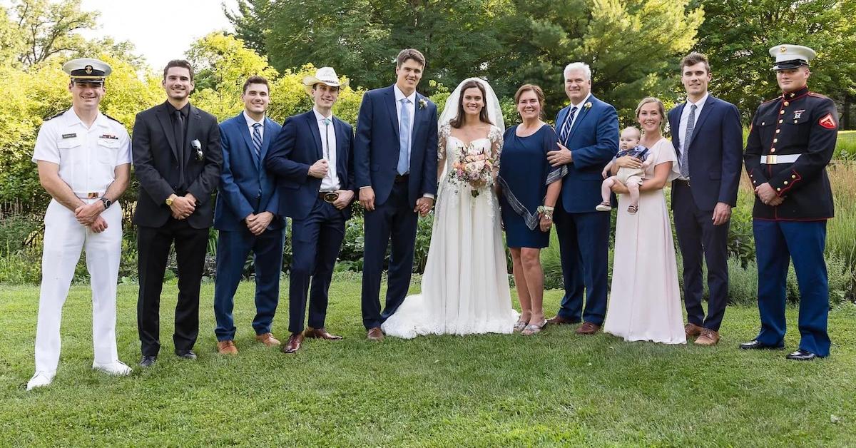 Tom Emmer with wife and children at Katie's wedding