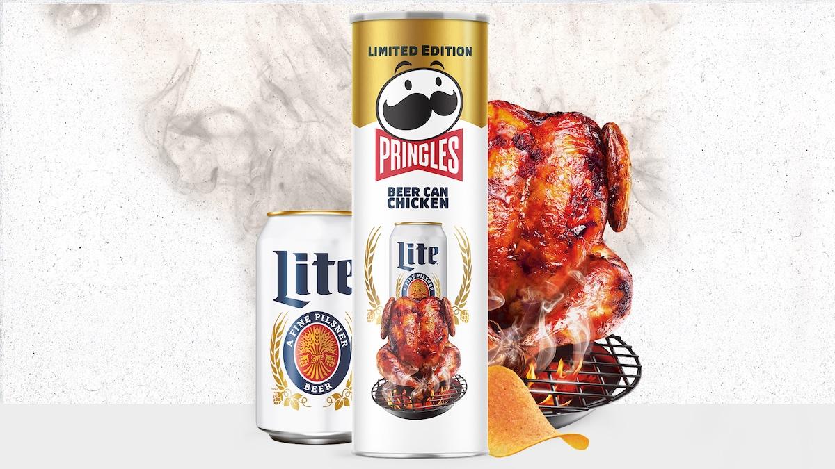 pringles x miller lite beer can chicken