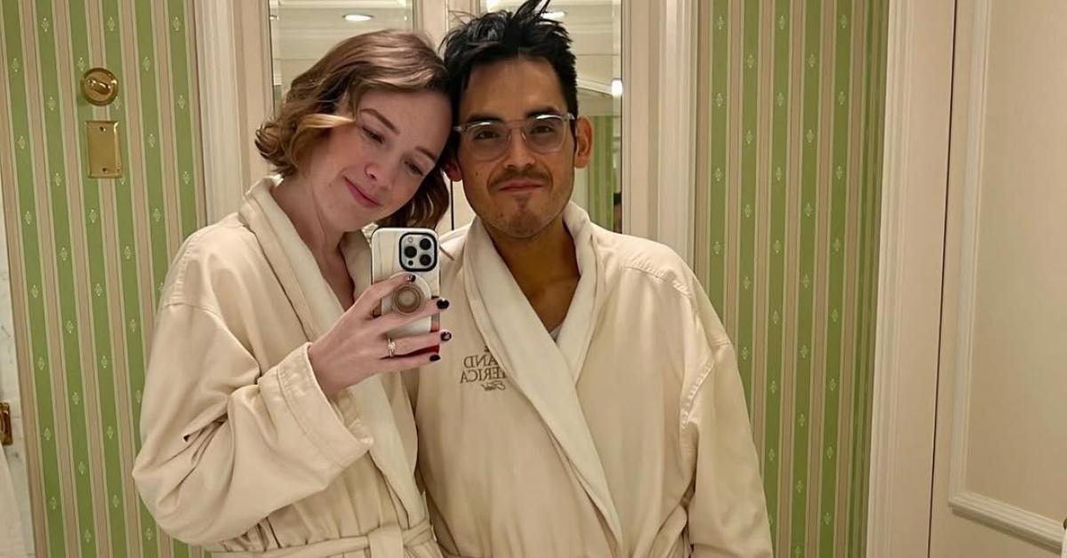 Shay and Tanner in a mirror selfie