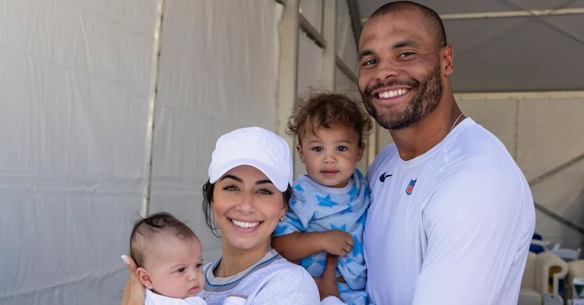 Sarah Jane, Dak Prescott, and their two children