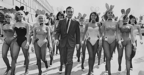 Hugh Hefner and bunnies
