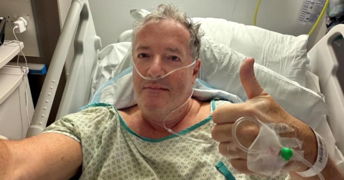 Piers Morgan in the hospital