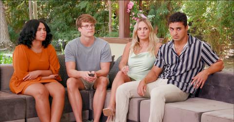 Jasmine, Kyle, Indy, and Joseph at the 'Big Brother' jury house.