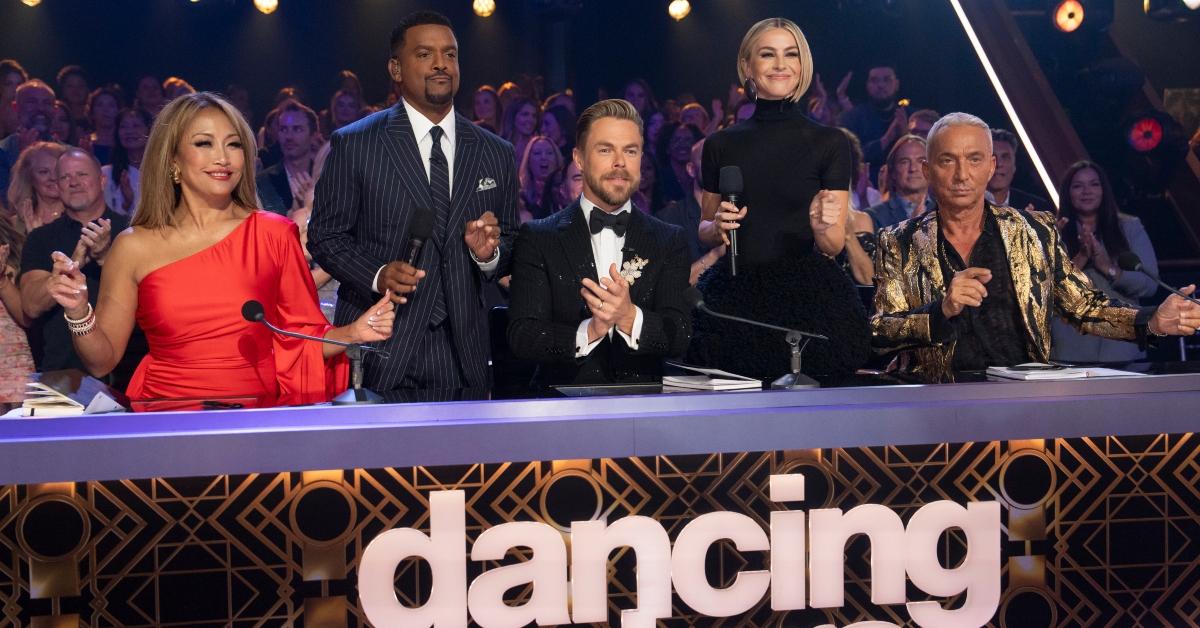 Carrie Ann Inaba, Alfonso Ribeiro, Derek Hough, Julianne Hough, and Bruno Tonioli